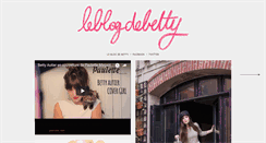 Desktop Screenshot of leblogdebetty.tumblr.com