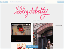 Tablet Screenshot of leblogdebetty.tumblr.com