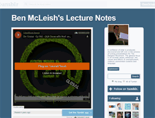 Tablet Screenshot of lecture-notes.tumblr.com