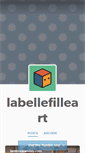 Mobile Screenshot of labellefilleart.tumblr.com