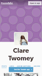 Mobile Screenshot of claretwomey.tumblr.com