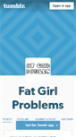 Mobile Screenshot of fat-girl-problems.tumblr.com