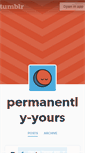 Mobile Screenshot of permanently-yours.tumblr.com