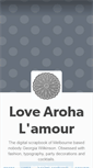 Mobile Screenshot of lovearohalamour.tumblr.com