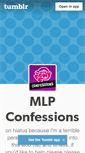 Mobile Screenshot of mylittleponyconfessions.tumblr.com