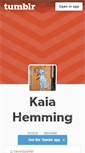 Mobile Screenshot of kaiahemming.tumblr.com