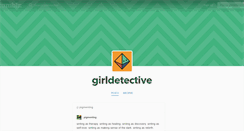 Desktop Screenshot of girldetective.tumblr.com