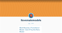 Desktop Screenshot of ilovemalemodels.tumblr.com