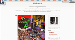 Desktop Screenshot of nosauce.tumblr.com