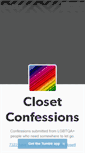Mobile Screenshot of closetconfessions.tumblr.com