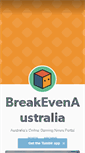 Mobile Screenshot of breakevenaustralia.tumblr.com