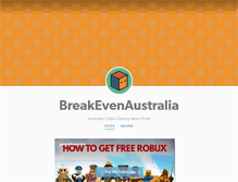 Tablet Screenshot of breakevenaustralia.tumblr.com