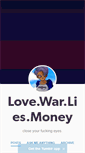 Mobile Screenshot of love-war-lies-money.tumblr.com