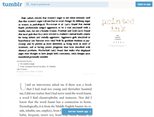 Tablet Screenshot of printed-ink.tumblr.com