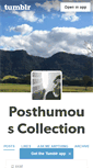 Mobile Screenshot of posthumous-collection.tumblr.com