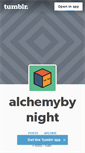 Mobile Screenshot of alchemybynight.tumblr.com