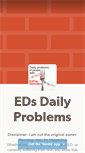 Mobile Screenshot of edsdailyproblems.tumblr.com