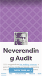 Mobile Screenshot of neverendingaudit.tumblr.com