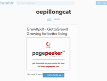 Tablet Screenshot of oepillongcat.tumblr.com