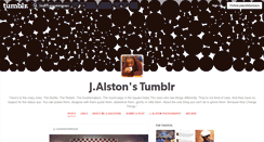 Desktop Screenshot of joeyalstonsays.tumblr.com