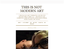 Tablet Screenshot of notmodernart.tumblr.com