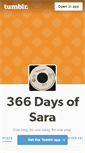 Mobile Screenshot of 366daysofsara.tumblr.com