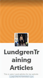 Mobile Screenshot of lundgrentrainingblog.tumblr.com