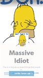 Mobile Screenshot of massiveidiot.tumblr.com
