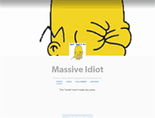 Tablet Screenshot of massiveidiot.tumblr.com