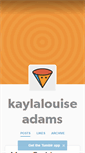 Mobile Screenshot of kaylalouiseadams.tumblr.com