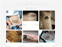 Tablet Screenshot of fuckyeahwordtattoos.tumblr.com