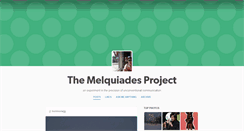 Desktop Screenshot of monicamelquiades.tumblr.com