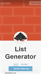 Mobile Screenshot of listgenerator.tumblr.com