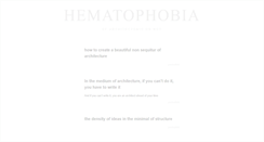 Desktop Screenshot of hematophobia.tumblr.com