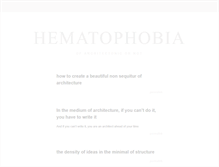 Tablet Screenshot of hematophobia.tumblr.com
