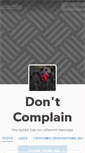 Mobile Screenshot of dontcomplain.tumblr.com