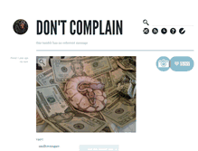 Tablet Screenshot of dontcomplain.tumblr.com