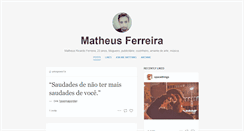 Desktop Screenshot of matheusferreira.tumblr.com