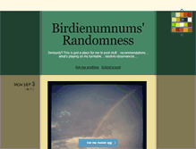 Tablet Screenshot of birdienumnums1.tumblr.com