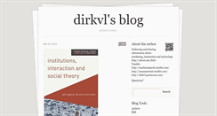 Desktop Screenshot of dirkvl.tumblr.com