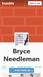 Mobile Screenshot of bryceneedleman.tumblr.com