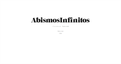 Desktop Screenshot of abismos-infinitos.tumblr.com