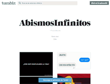 Tablet Screenshot of abismos-infinitos.tumblr.com