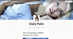 Desktop Screenshot of dailypalin.tumblr.com