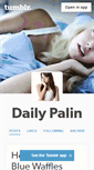 Mobile Screenshot of dailypalin.tumblr.com