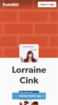 Mobile Screenshot of lorrainecink.tumblr.com