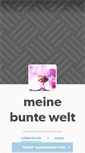 Mobile Screenshot of meinebuntewelt.tumblr.com