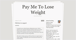 Desktop Screenshot of paymetoloseweight.tumblr.com
