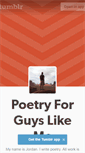 Mobile Screenshot of poetryforguyslikeme.tumblr.com