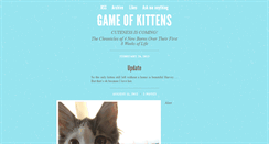 Desktop Screenshot of gameofkittens.tumblr.com